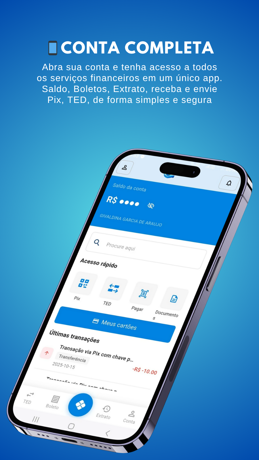 Tela 1 - CyborgPay App
